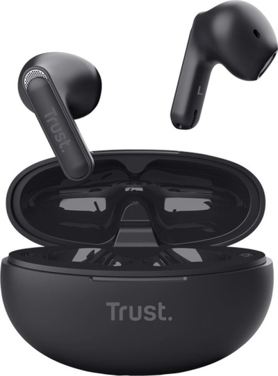 Безжични слушалки Trust Yavi, Bluetooth, ENC, бели