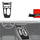 Film mbrojtës interieri GrizzGlass PianoSkin Matte për Audi A6 C9 2025-2026, set 2in1, anti-fingerprint, i zi mat