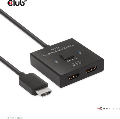Ndrrues HDMI Club 3D CSV-1580, 2 në 1, 8K 60Hz, i zi