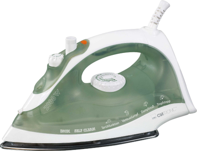 Hekur për hekurosje Clatronic DB 3105, 2000 W, i bardhë / i gjelbër