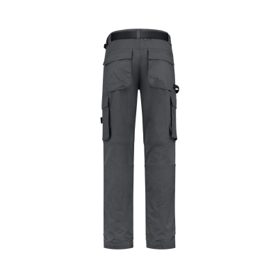 Pantallona pune Malfini Work Pants Twill Cordura Stretch, elastike, me plot xhepa, gri e errët