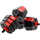 Set hantelash dhe shufre HMS SGC20, 20 kg, kompozit, i zi me t’kuqe