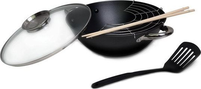 Tenxhere me kapak Kamille Teflon, 28 cm, e zezë