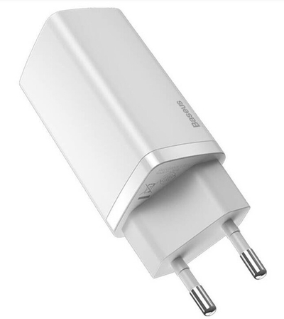 Adapter Baseus GaN2 Lite Fast PPS 65W USB, i bardhë