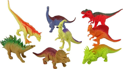 Set lodrash dinosaurësh me gjëra shtesë, 21 copë, shumëngjyrësh
