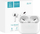 Bluetooth слушалки Denmen DL12 TWS, безжични, со кутија за полнење, бели