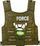 Set lodrash ushtarake Justice Force Set, helmeta dhe jelek, pushkë lodër, i gjelbër