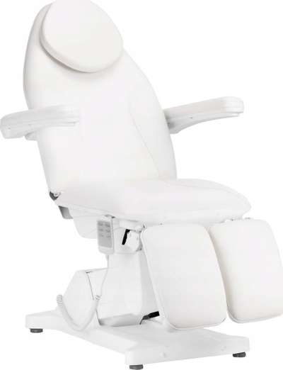 Karrige elektrike kozmetike Sillon Basic Pedi, 3 motorë, me telekomandë, e bardhë
