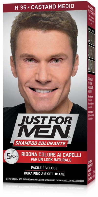 Ngjyrë flokësh Just For Men Shampoo In, Medium Brown, për meshkuj