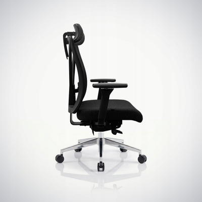 Karrige zyre Jan Nowak Vector, ergonomike, me rrjetë, e zezë