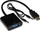 Adapter HDMI në VGA INCA IHTV-7TS, 1080p, me audio USB, i zi