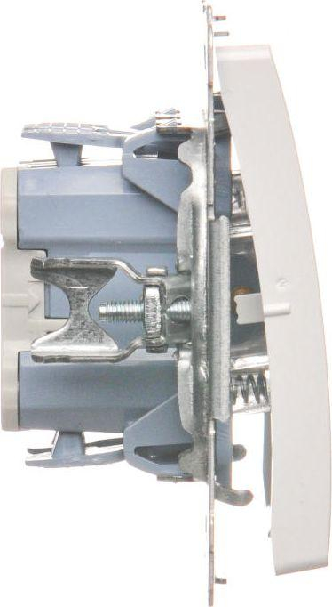 Ndërprerës i dyfishtë Kontakt-Simon Basic NO 10AX (BMP2.01 / 11), 250V, i bardhë 