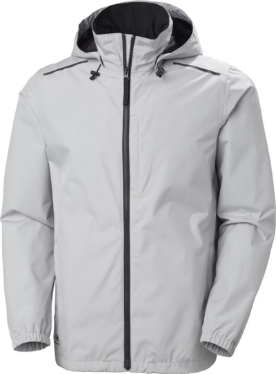 Xhaketë Helly Hansen Manchester 2.0, që s’e kap uji, me kapuç, gri Grey Fog, 3XL