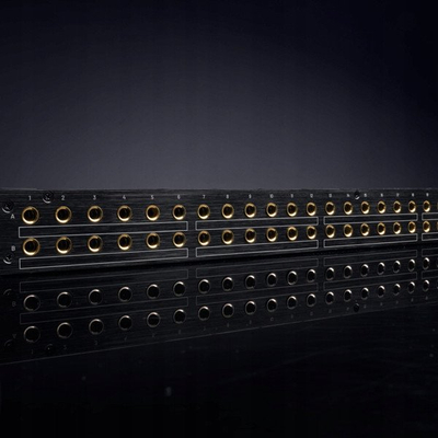 Patch bay Black Lion Audio PBR TRS, 48 pika, kontakte me ar, ngjyrë e zezë
