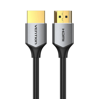 Kabllo HDMI Vention Ultra Thin, 0.5m, male to male, e zezë