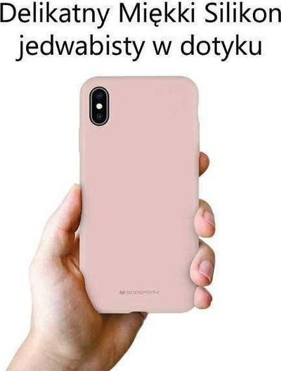 Kapak telefoni Mercury Goospery Silicone Samsung Galaxy A03s, silikon, pink sand