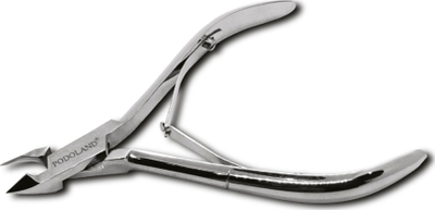 Prerëse profesionale për thonj Podoland Nipper 05, dore e rehatuar, çelik inox, ngjyrë argjendi