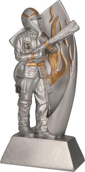 Figurinë zbukuruese Tryumf Cast Firefighting, 17.5cm, ngjyrë bronzi
