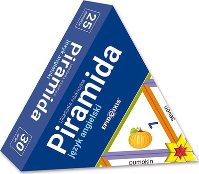 Lojë edukative Pyramid English Language JA1, domino, për mësimin e anglishtes
