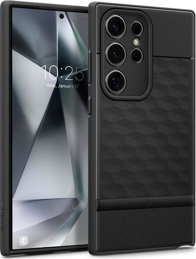 Mbrojtëse telefoni Spigen Caseology Parallax, Samsung Galaxy S24 Ultra, profil i hollë, e zezë mat