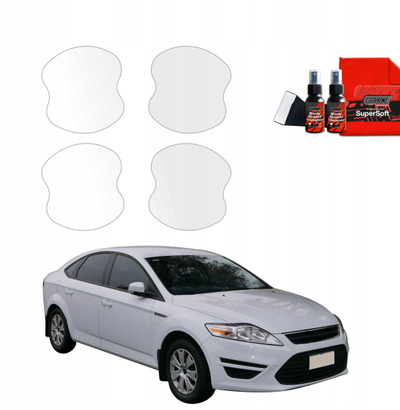 Folie mbrojtëse për dorezë dere Ford Mondeo Mk4, set me 4 copa, transparente