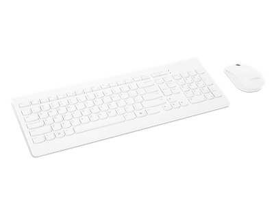 Set tastierë + maus Lenovo 510, wireless, 2.4Ghz, i bardhë