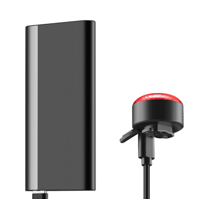 Drita të pasme biçiklete Wozinsky WIS-01, LED, me sensor freni, e kuqe