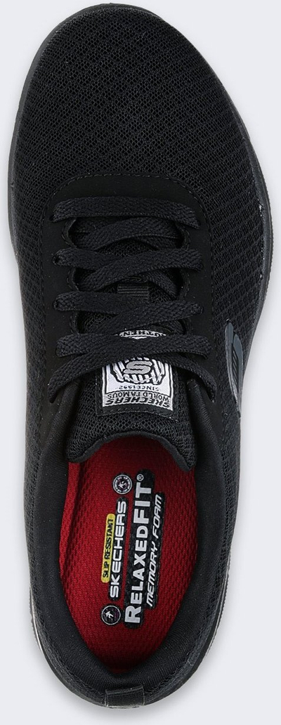 Atlete për goca Skechers, tekstil, taban i rehatshëm, e zezë
