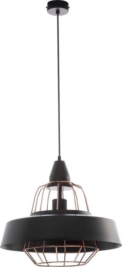 Luster varëse Orno ROCCO 1P, E27 60W, njëfshojë, e zezë bakër