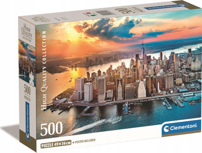 Puzzle Clementoni New York 35543, 500 copa, shumëngjyrësh