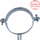Klemë montimi NICZUK DUO UPZD 3BK, për tuba 85-91 mm, metalike, e galvanizuar