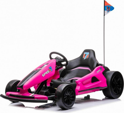 Gokart elektrik SPEED 7 DRIFT KING, 24V, për kalamoj, rozë