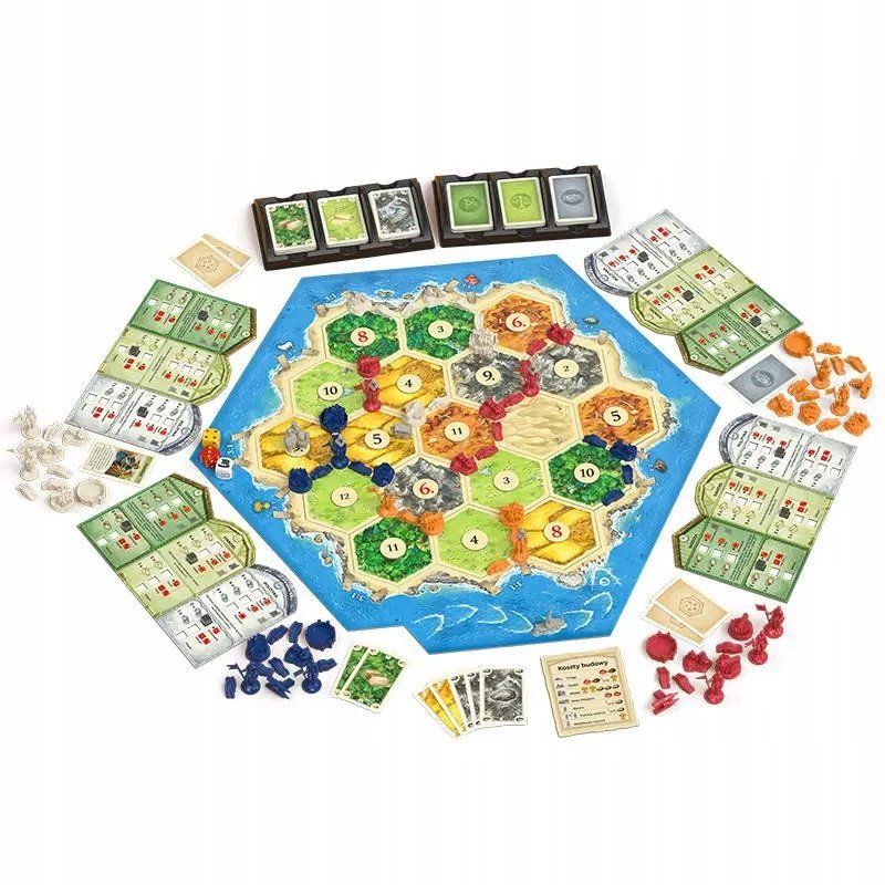 Lojë tavoline zgjerim Catan Cities and Knights, strategjike, për lojën bazë Catan