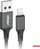 Kabllo karikimi AMiO 03901, USB në Lightning, 1m, 2A, e zezë