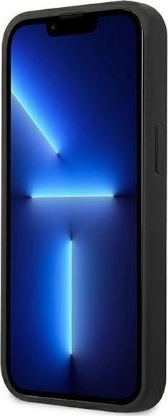 Mbulesë telefoni Guess Saffiano 4G GUHCP13SSA4GSBL, për iPhone 13 mini 5.4", hardcase, blu