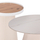 Set tavolina për kafe Duncan 2-pjesësh Φ80cm & Φ45cm (HM21082), bardhë