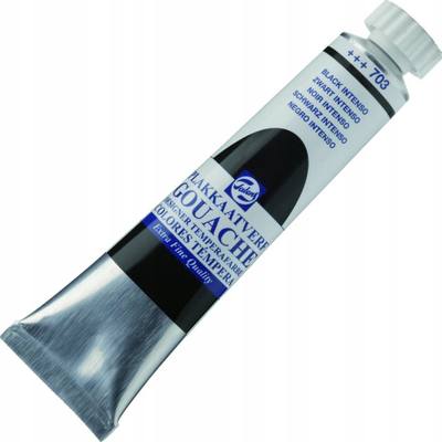 Bojë gouache Talens Extra Fine, 20 ml, Black Intenso, e zezë