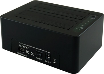 Stacion docking LC-Power LC-DOCK-C, 2.5"/3.5" SATA, USB-C 3.2 Gen 2, i zi