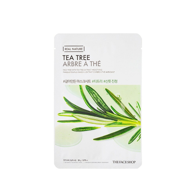 Maskë për fytyrë The Face Shop Real Nature Face Mask With Tea Tree Extract