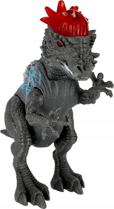 Lodër dinosauri Mega Creative Functional, me drita, me zëra, gri me të kuqe