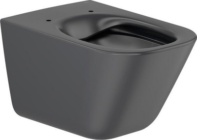 Set WC i varur Roca Gap Rimless, me ulëse Soft Close, black matt