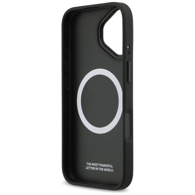 Këllëf telefoni BMW M Perforated Stripe MagSafe për iPhone 17, eko lëkurë, përputhet me MagSafe, gri