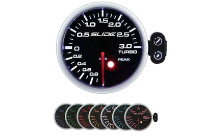 Manometër turbo Turbo Electric PK-SC, 52mm, -1 deri 3 bar, ndriçim i bardhë amber