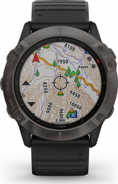 Orë dore Garmin Fenix 6X Sapphire (010-02157-11), e zezë