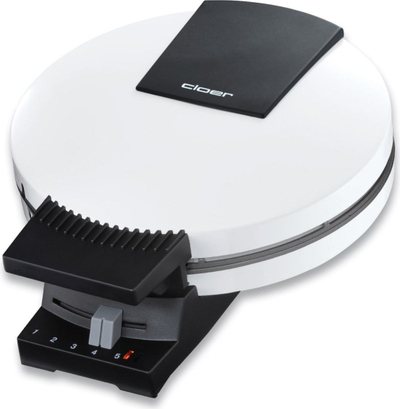 Gofrer Cloer 120, rregullim temperature, formë kompakte, i bardhë