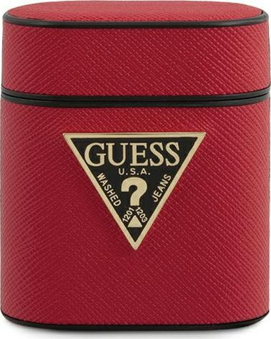 Mbrojtëse Guess Saffiano për AirPods 1/2, e kuqe