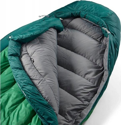 Thes gjumi Sea to Summit Ascent Down Regular 15°F, pupla goose 750+, -9°C, jeshil