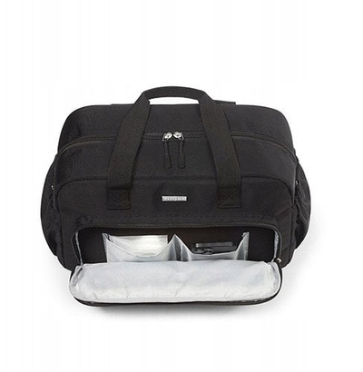 Çantë udhëtimi për beba Babyono Bag Changing Travel, 40x20x25 cm, e zezë