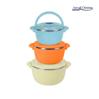 Set termokaserolash Heinner Belly, 3 copa, 2L 4L 6L, multingjyrëshe