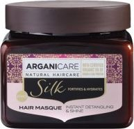 Maskë flokësh Arganicare Silk Masque Natural, 500 ml, për ushqim të flokut